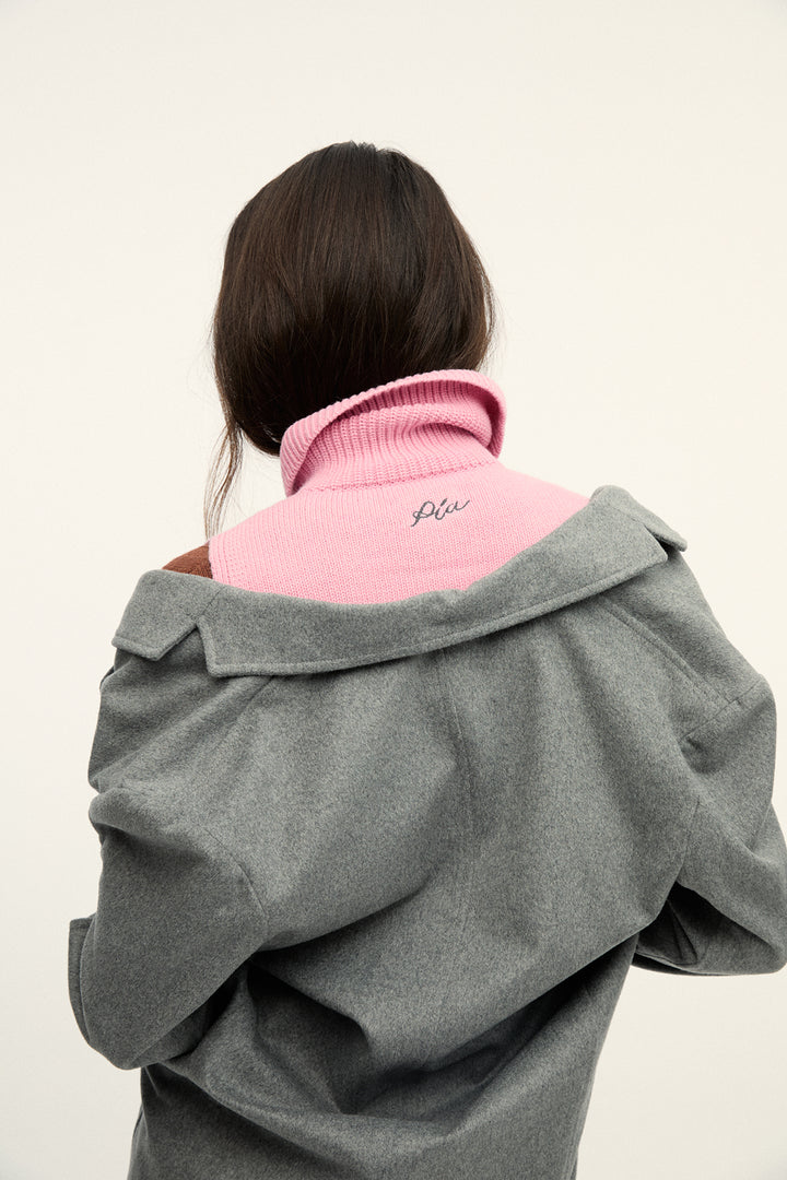 RAUL - CASHMERE BLENDED SCARF - PINK