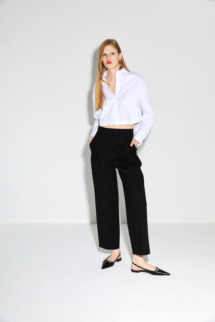 Mercury Cotton-Poplin Beyaz Kısa Gömlek