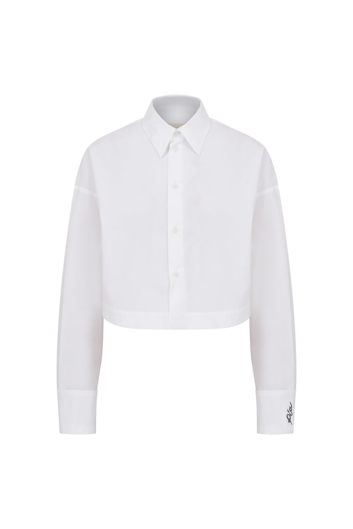 Mercury Cotton-Poplin Beyaz Kısa Gömlek
