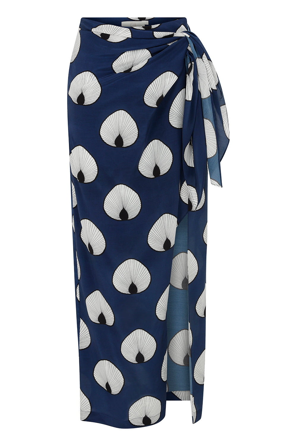 Siena - Printed Tie Front Midi Wrap Skirt
