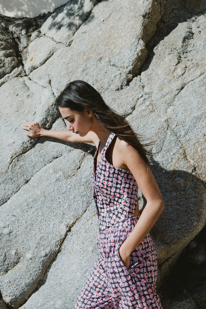 MAYA - OPEN BACK WAISTCOAT - MODULAR BLOOM PINK