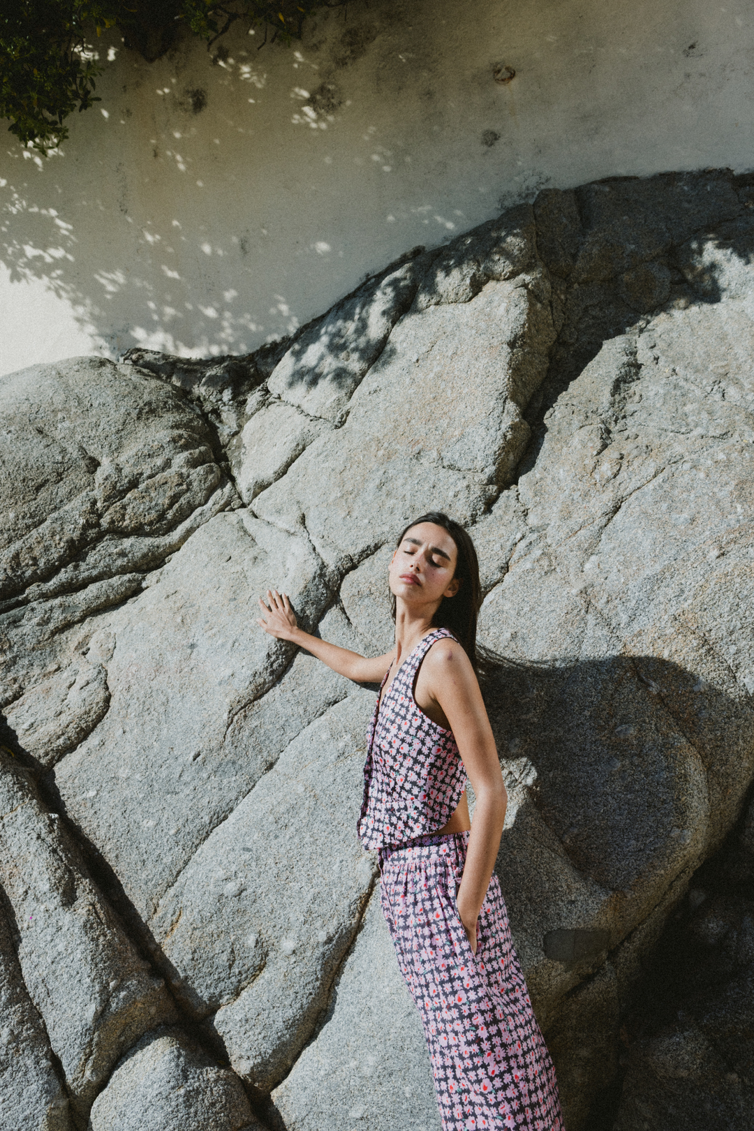 MAYA - OPEN BACK WAISTCOAT - MODULAR BLOOM PINK