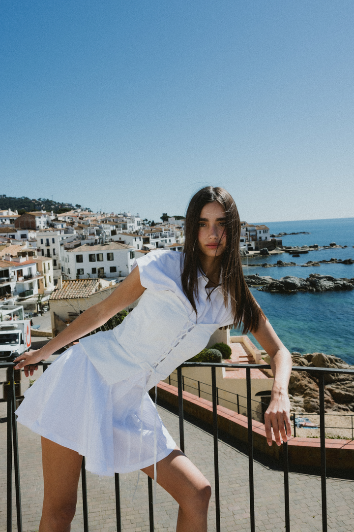 BONNIE - BEYAZ MINI ŞORT ETEK