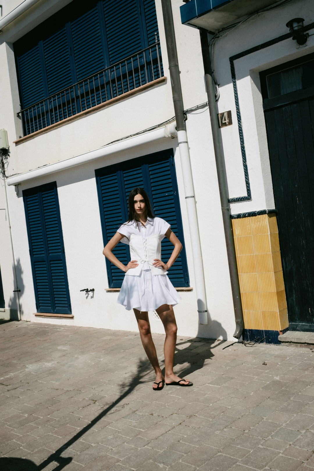 BONNIE - BEYAZ MINI ŞORT ETEK