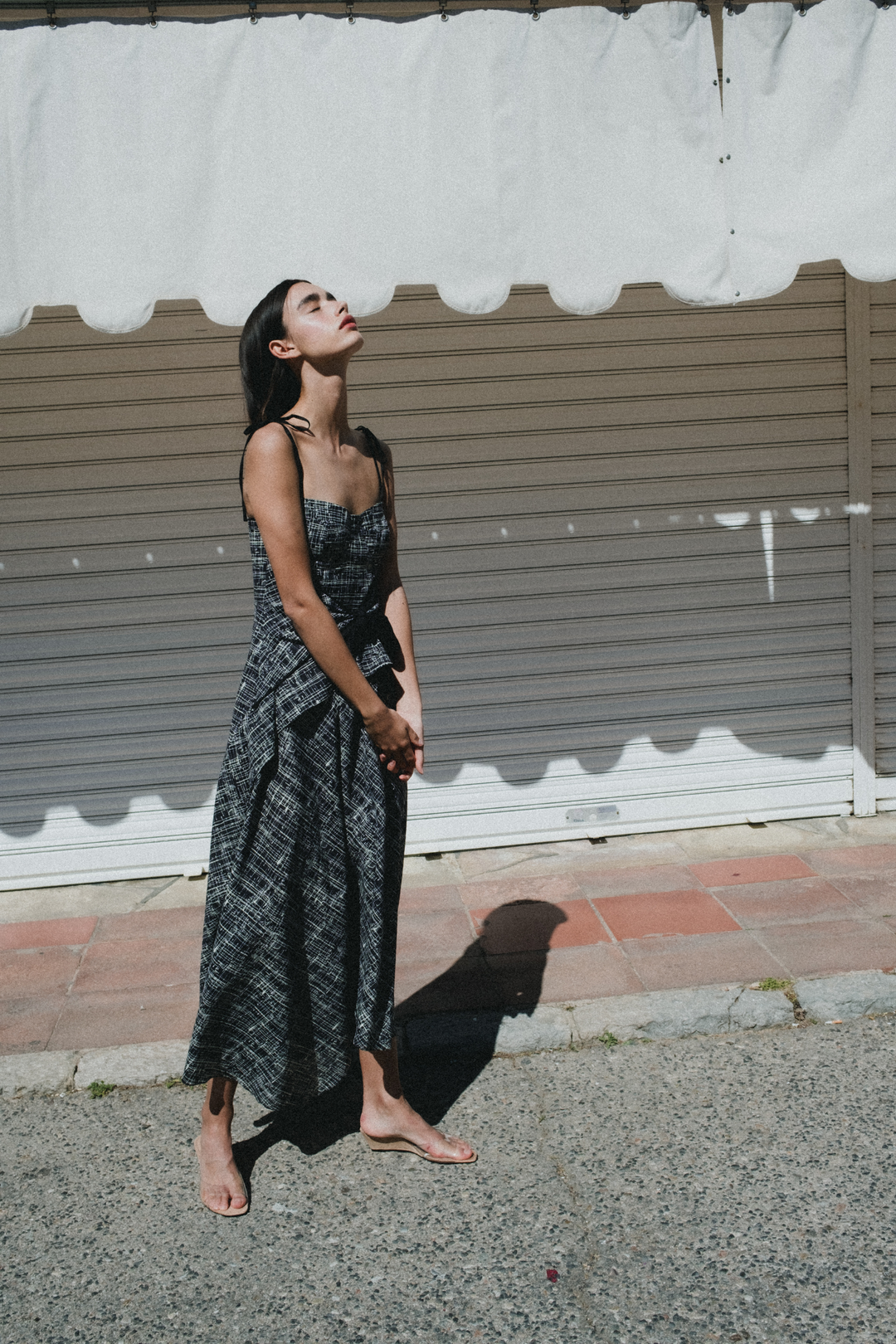 asymmetric cut dress Asymmetric Cut A Line Maxi Dress Black