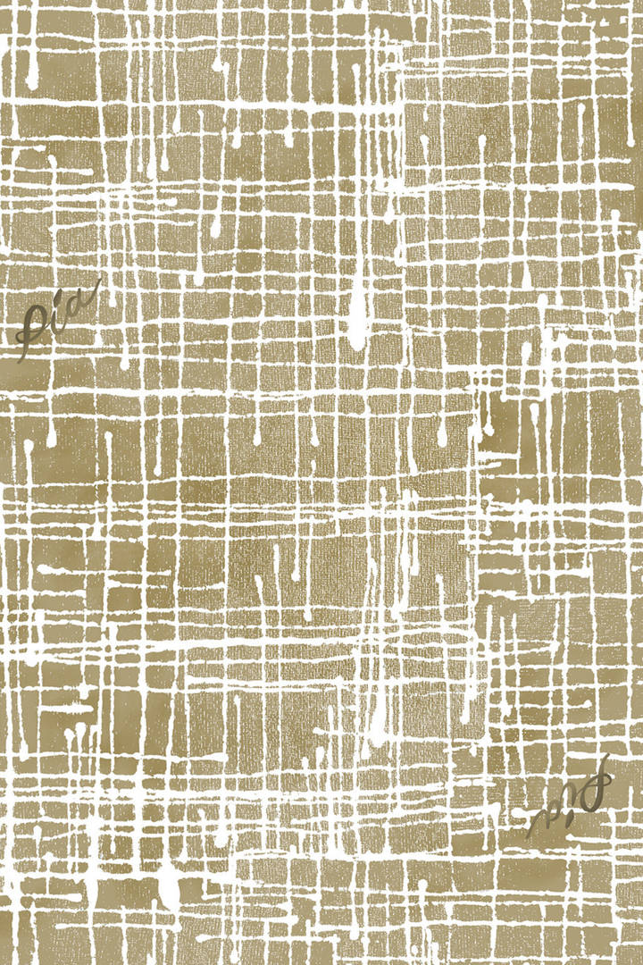 BRUNA - HAKİ ÇAPRAZ ÇİZGİ BASKILI SIRTI AÇIK MİDİ ELBİSE