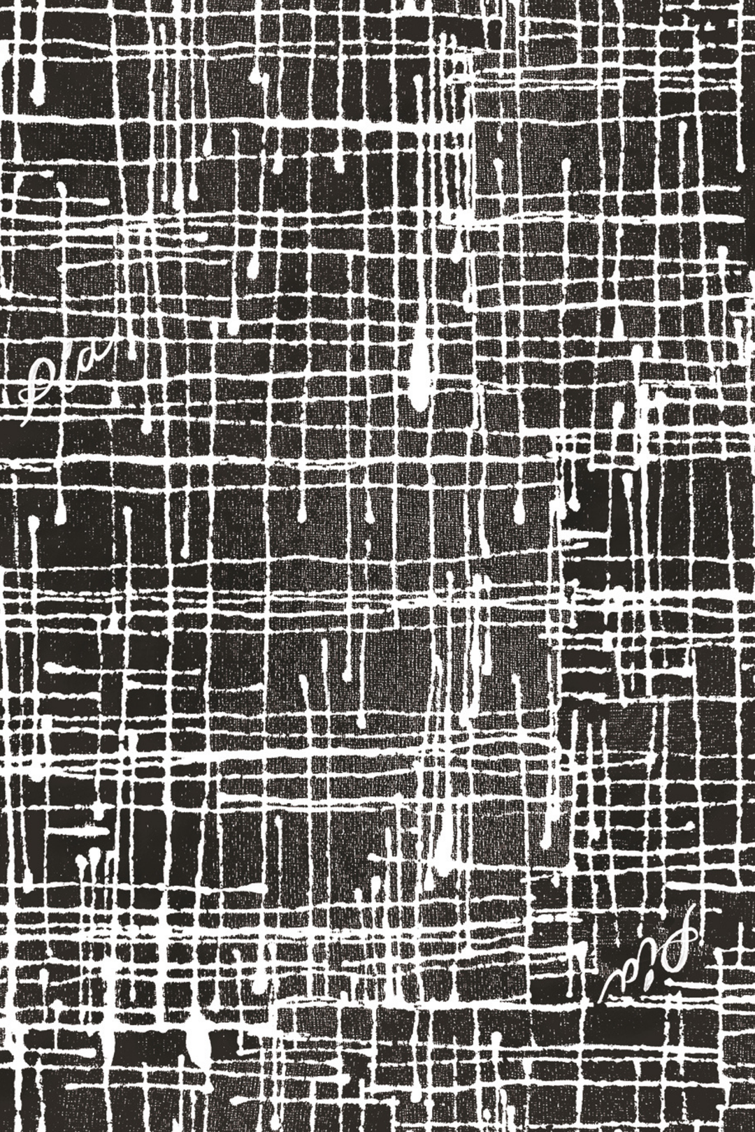 LEYA - ASYMMETRIC CUT FRONT TIED LONG DRESS - CROSSED LINES BLACK