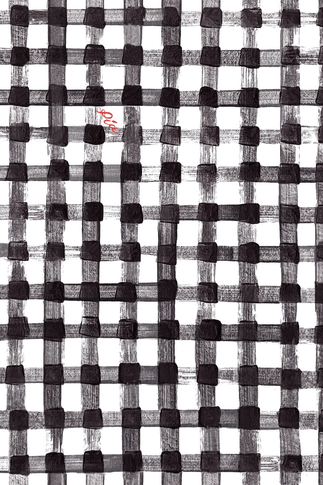 IAN - SİYAH KARELİ BİLEK BOY PANTOLON