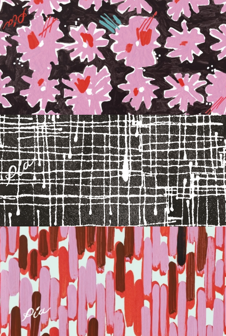 AUDREY - ASKI DETAYLI A FORM PATCHWORK RENKLİ ELBİSE