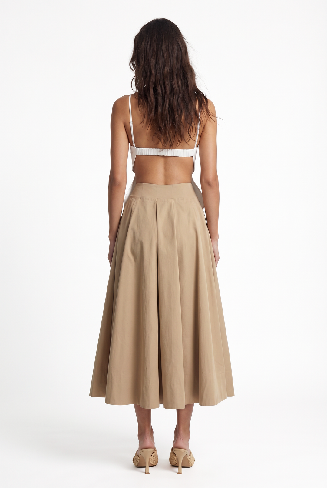 LACY DAISY - İKONİK ÇİÇEK KESİMLİ KIRIK BEYAZ ÜST 