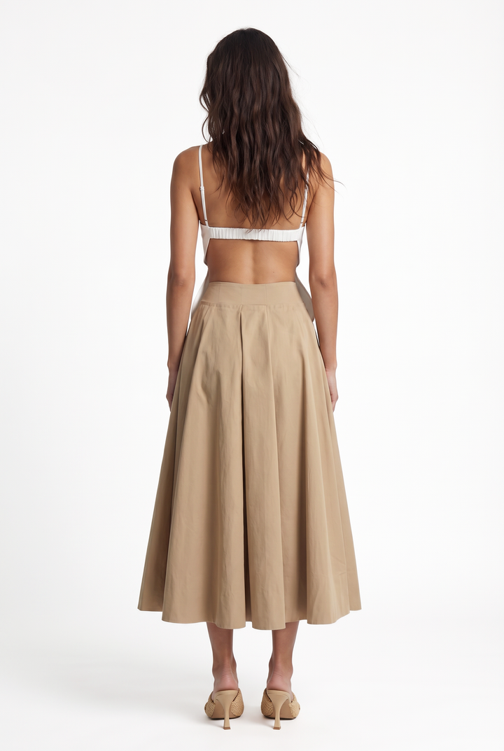 LACY DAISY - İKONİK ÇİÇEK KESİMLİ KIRIK BEYAZ ÜST 