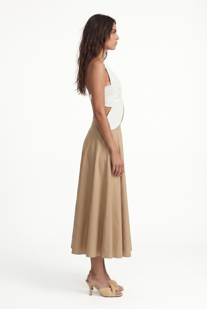 LACY DAISY - İKONİK ÇİÇEK KESİMLİ KIRIK BEYAZ ÜST 