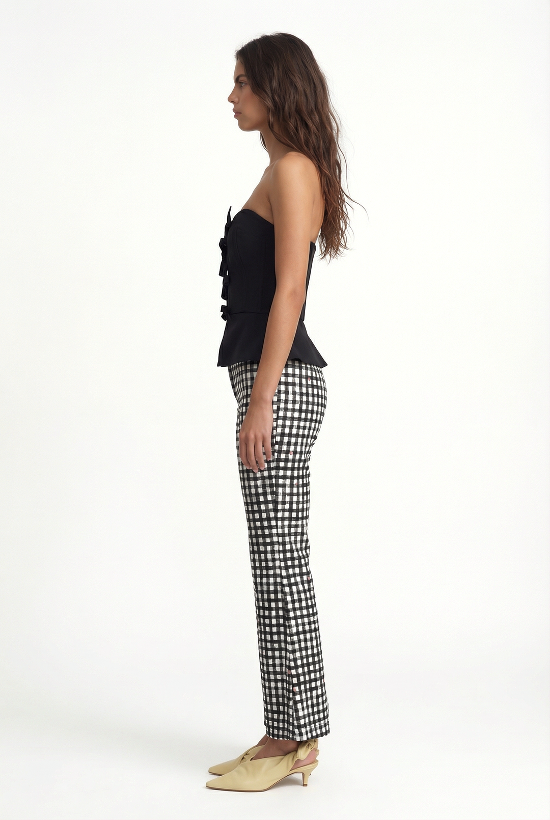 VERA - ÖNDEN BAĞLAMALI STRAPLEZ BÜSTİYER - SİYAH