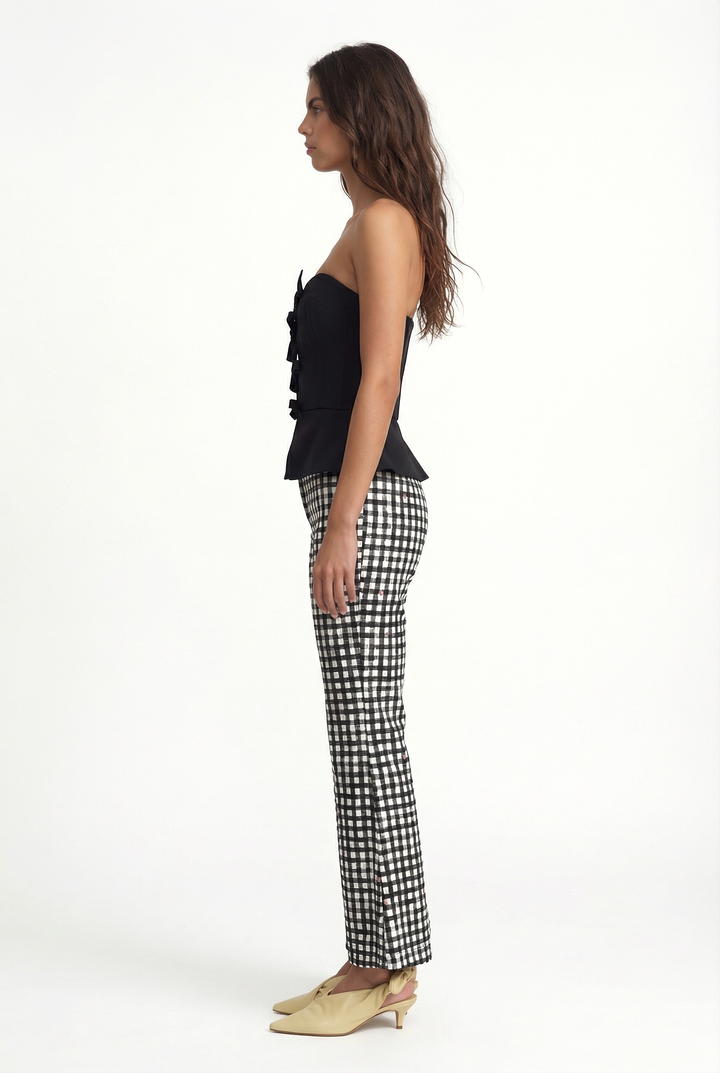 VERA - ÖNDEN BAĞLAMALI STRAPLEZ BÜSTİYER - SİYAH