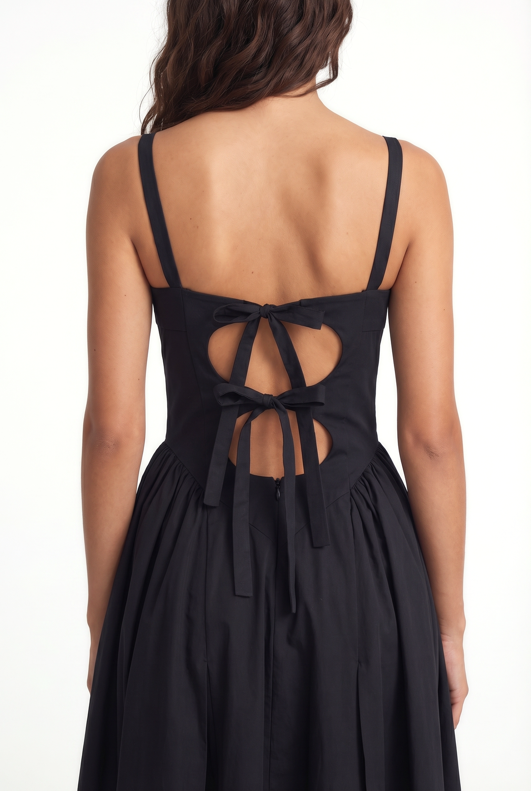 TETE - Open Back Princess Cut Dress - Black