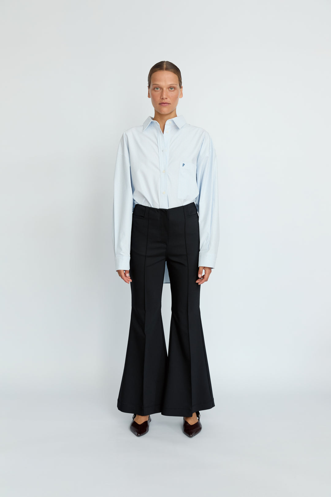 IAN - FLARE PANTS - BLACK