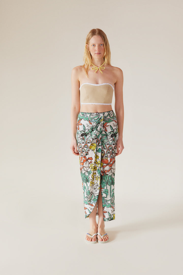 LINE - Strapless Cropped Top