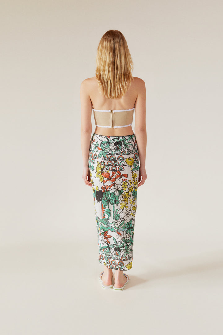 LINE - Strapless Cropped Top