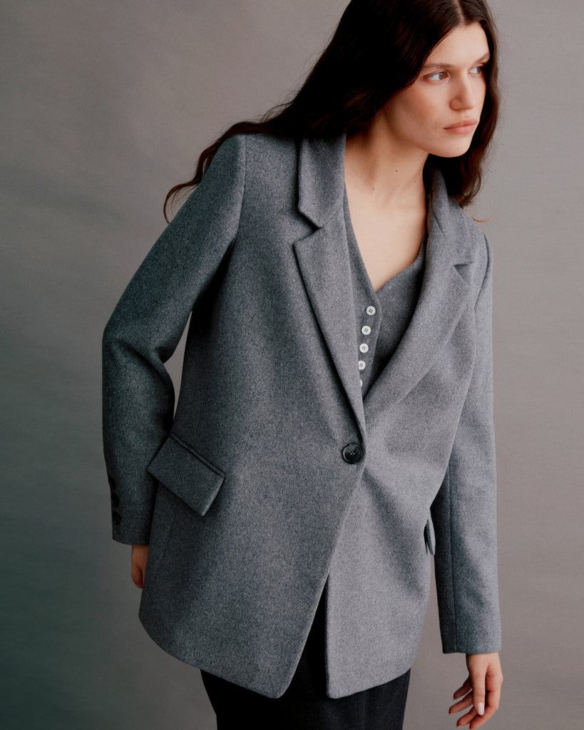 ジャケット PAROSH SS25 Single-breasted blazer (D420267RAISA25 038) Peak Lapel Single-Breasted Jacket - Noah