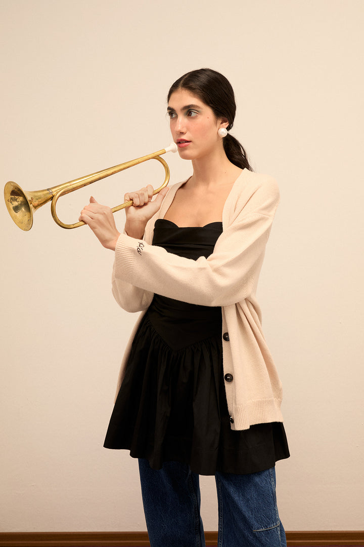 LEYLA - Mini Babydoll Elbise Siyah