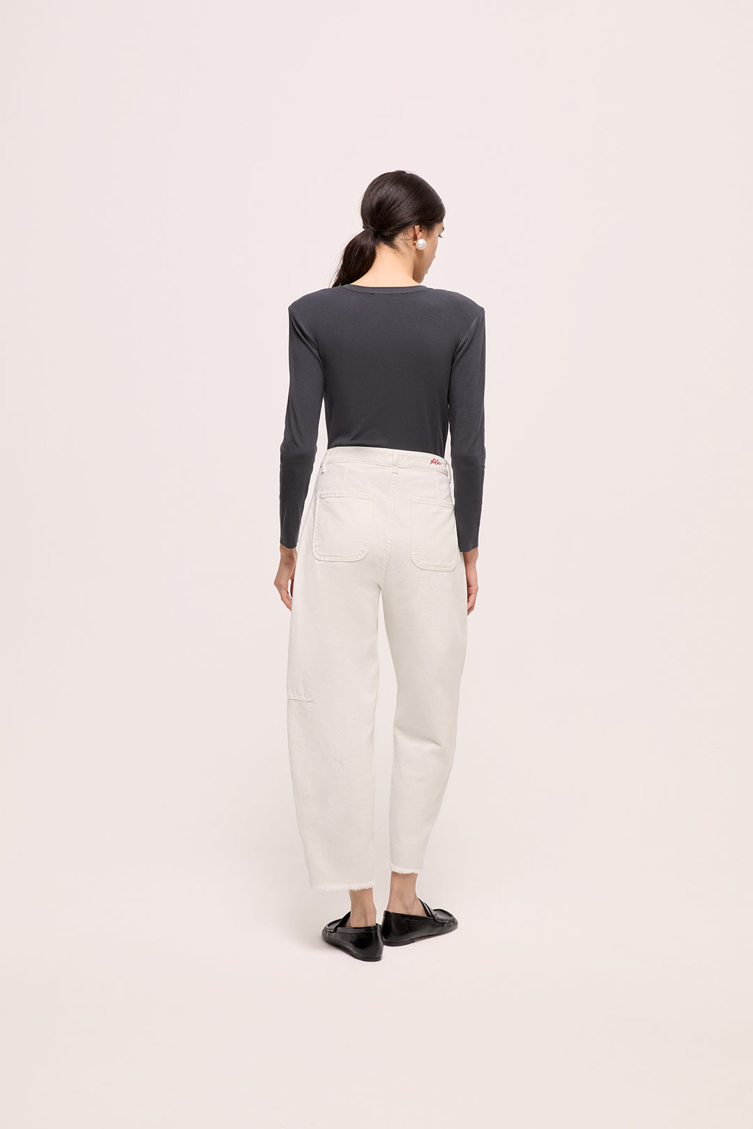 Jupiter - Long Sleeve T-Shirt With Shoulder Pads - Anthracite