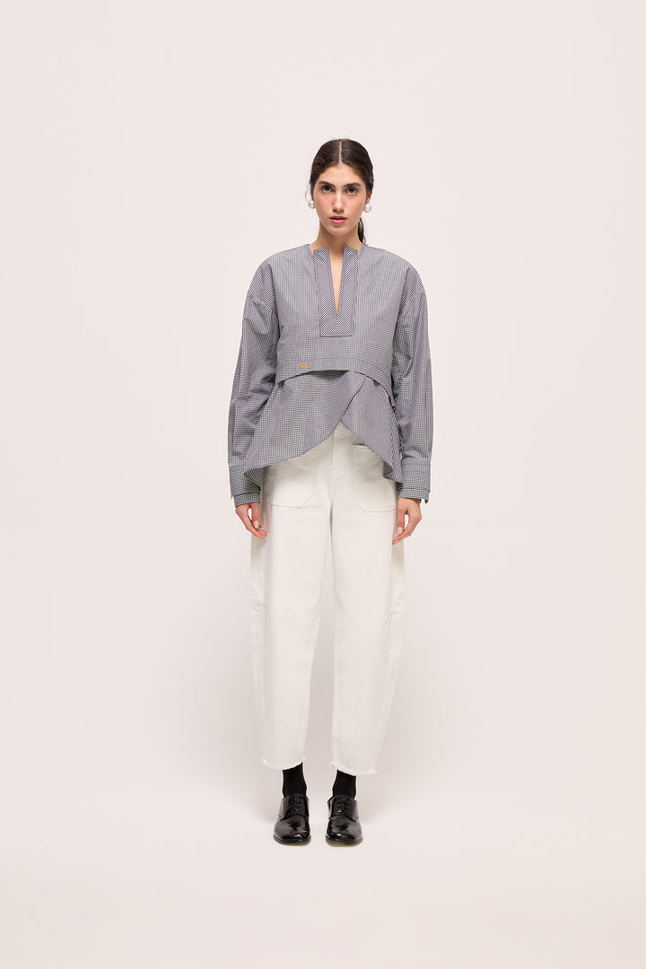 TIANY - SİYAH BEYAZ KARELİ TOP