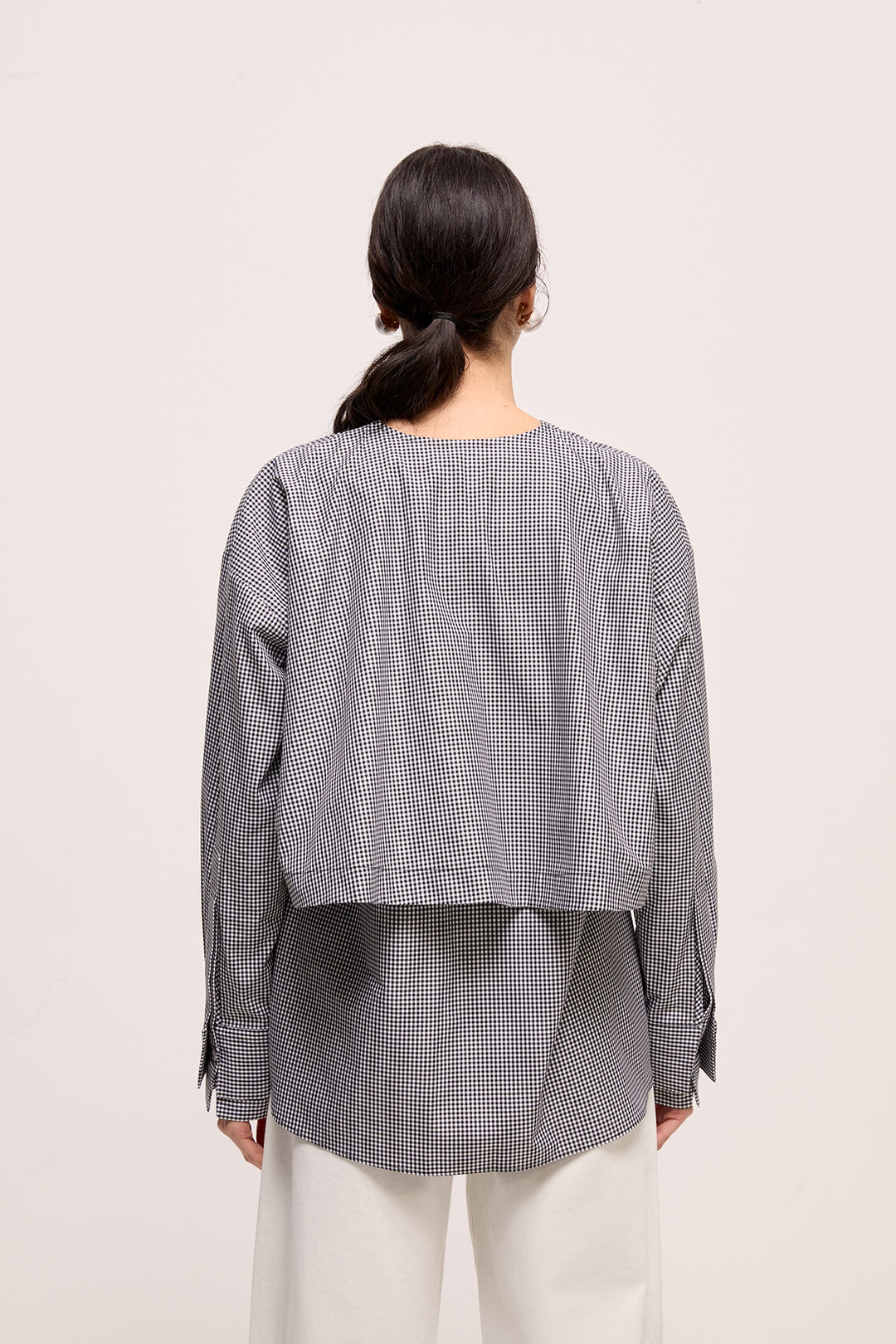 TIANY - SİYAH BEYAZ KARELİ TOP