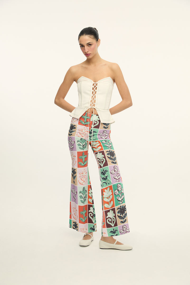 IAN - ANKLE LENGTH COLORFUL PANTS - MIX PATTERN