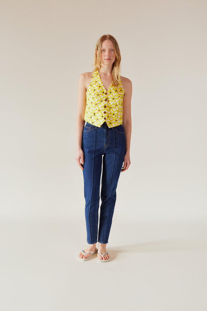 BELLE - High-Rise Cropped Jean