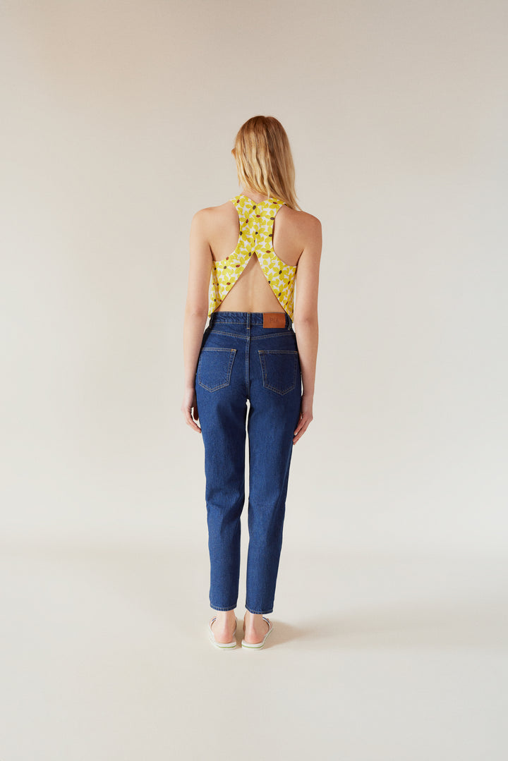 BELLE - High-Rise Cropped Jean