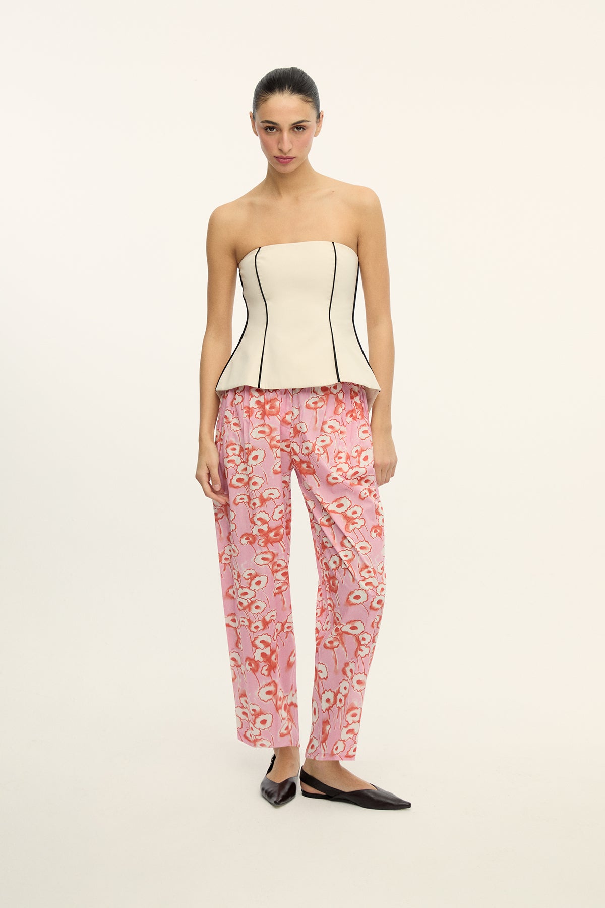 AKTI - Strapless Bustier Top - Light Beige – PIA BRAND