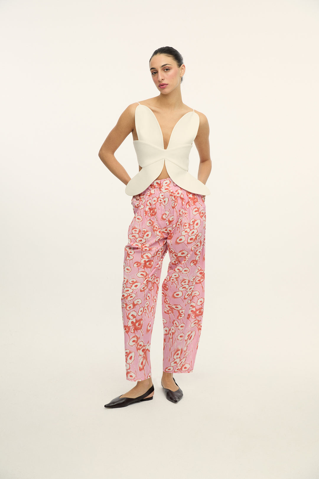 Daisy - Iconic Floral Shape Cutout Top - Ecru