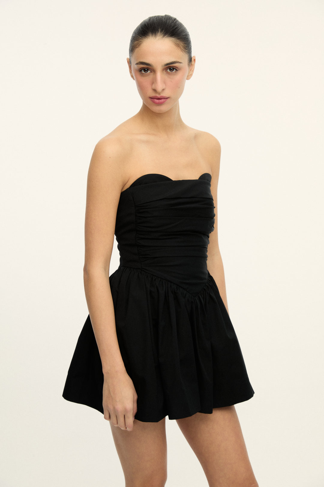 LEYLA - Mini Babydoll Dress Black