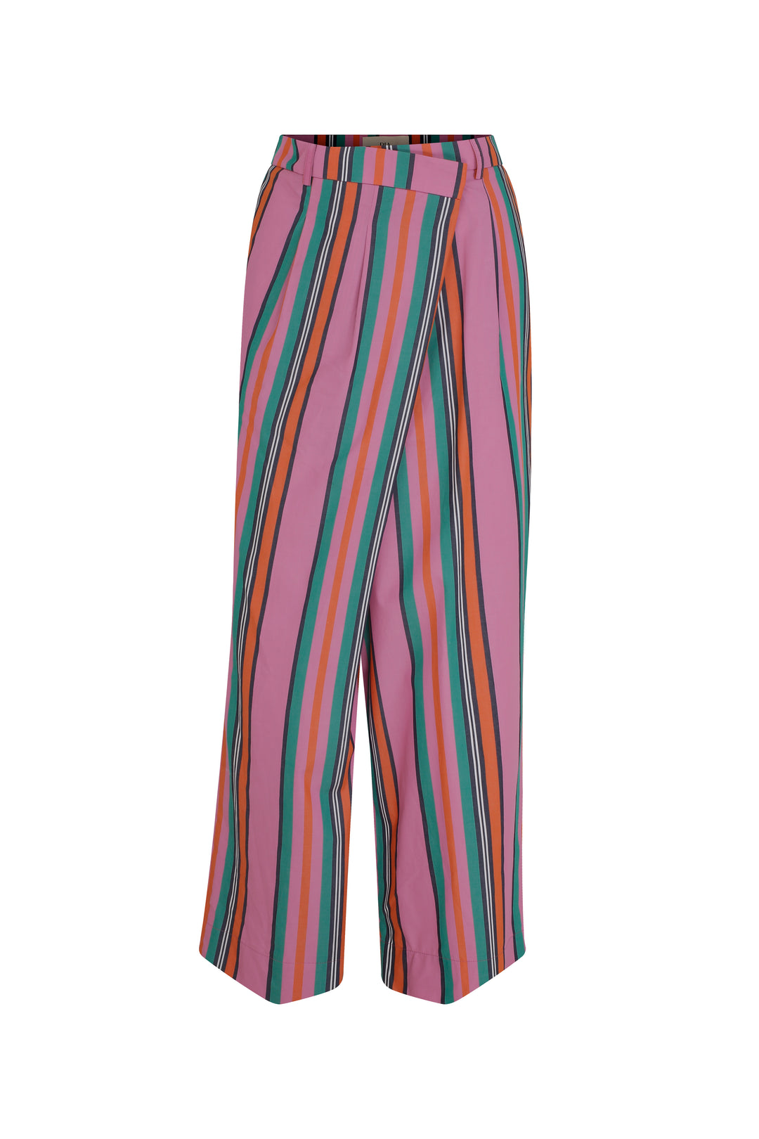 Moon - Renkli Şerit Geniş Paça Pantolon