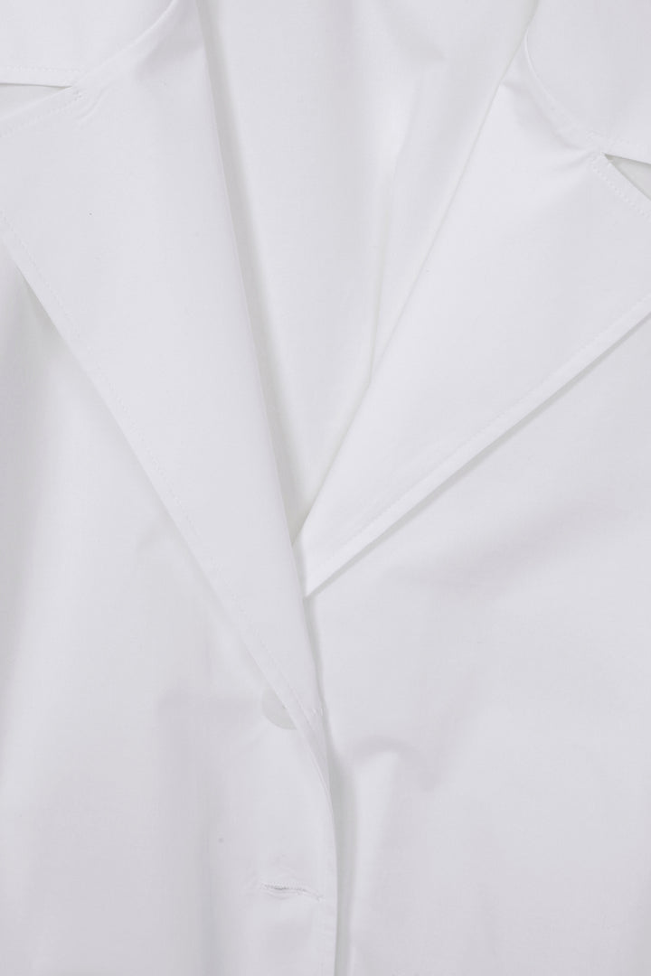 Baila - Kısa Beyaz Kısa Kol Kısa Gömlek