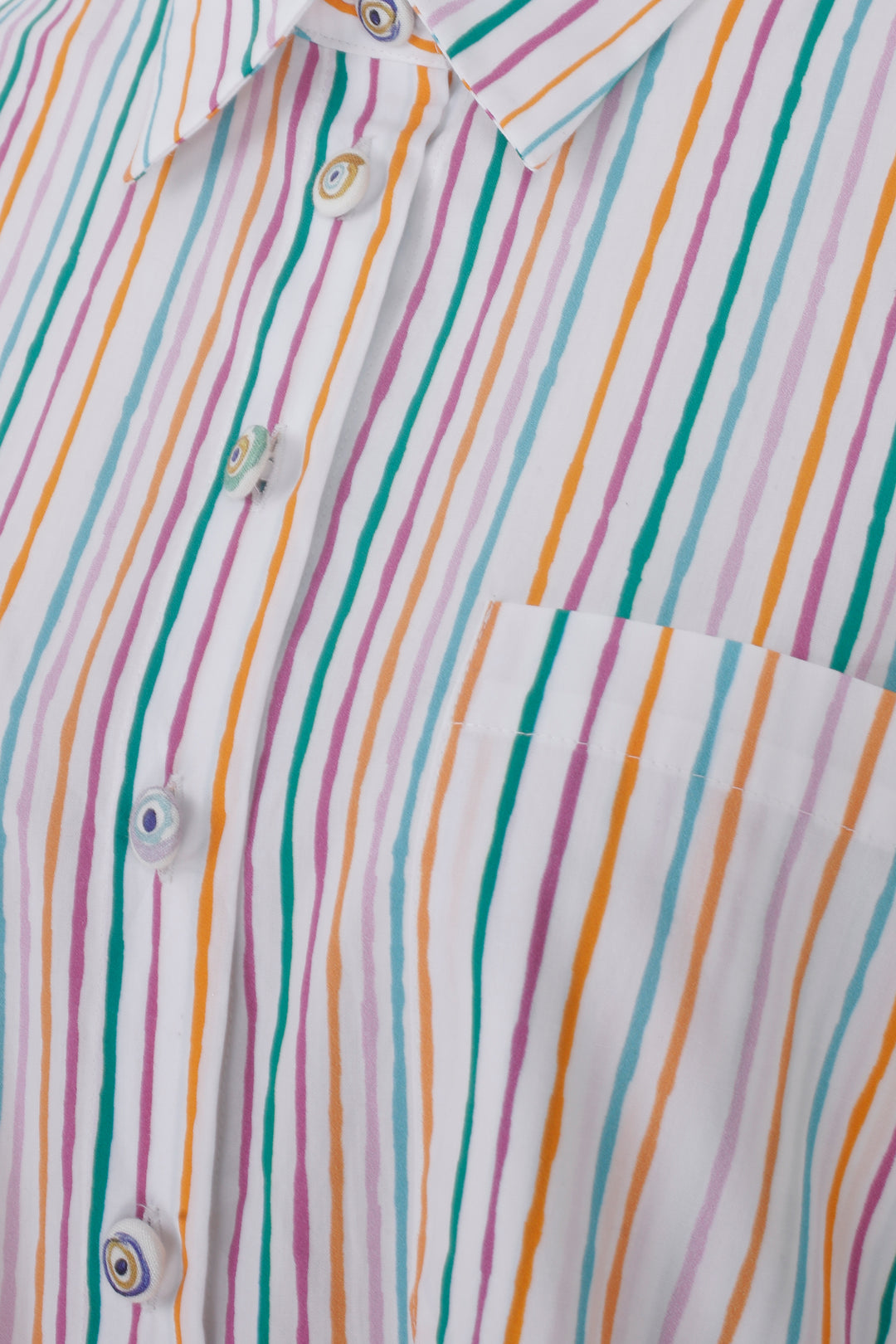 Summer - 'Match Point' Striped Cotton Shirt