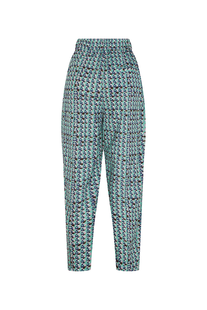 YAZ - Geometric Printed Ankle Length Pants With Side Pockets