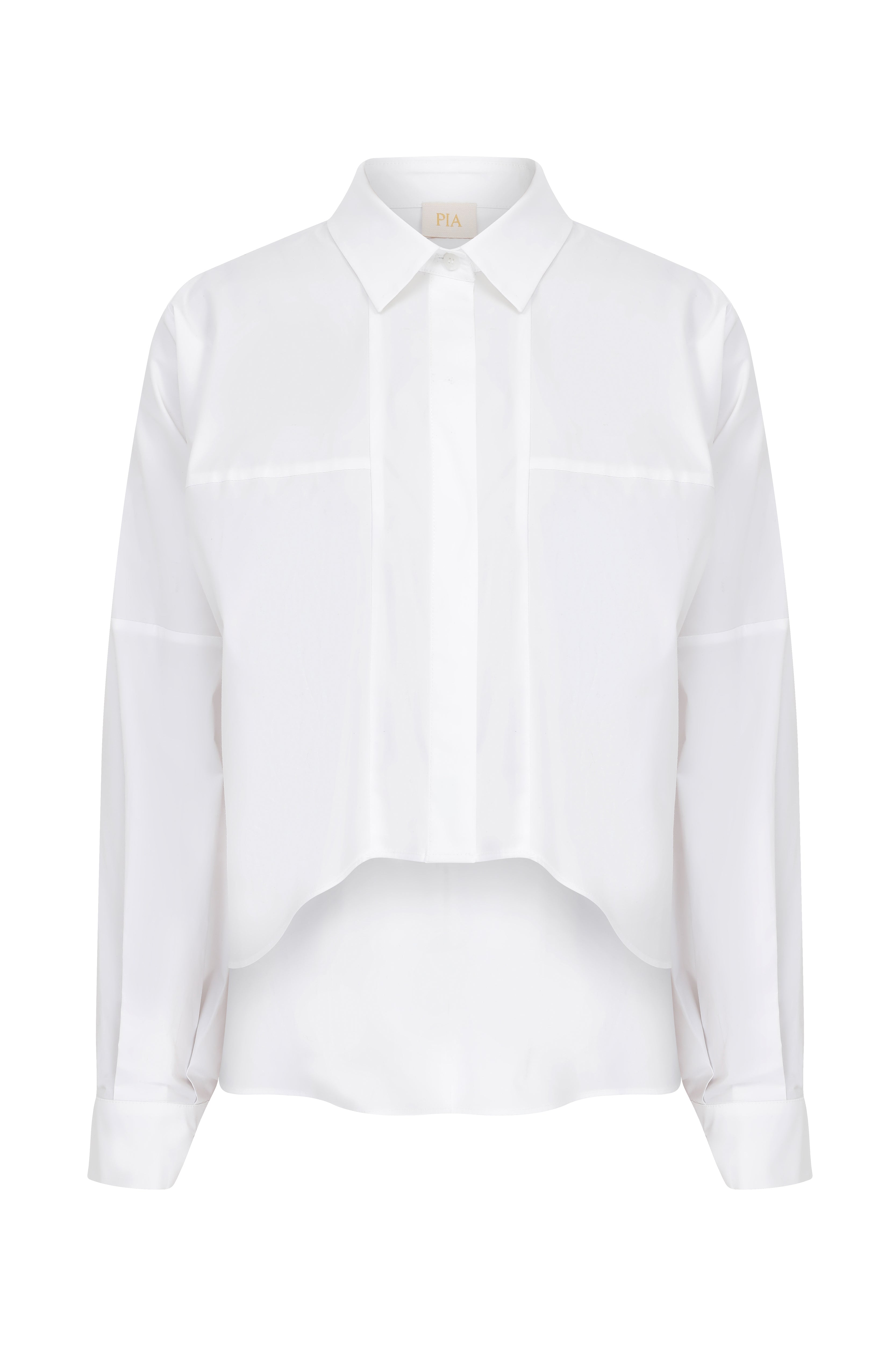 Amy - Oversized Cotton Poplin Shirt - White – PIA BRAND
