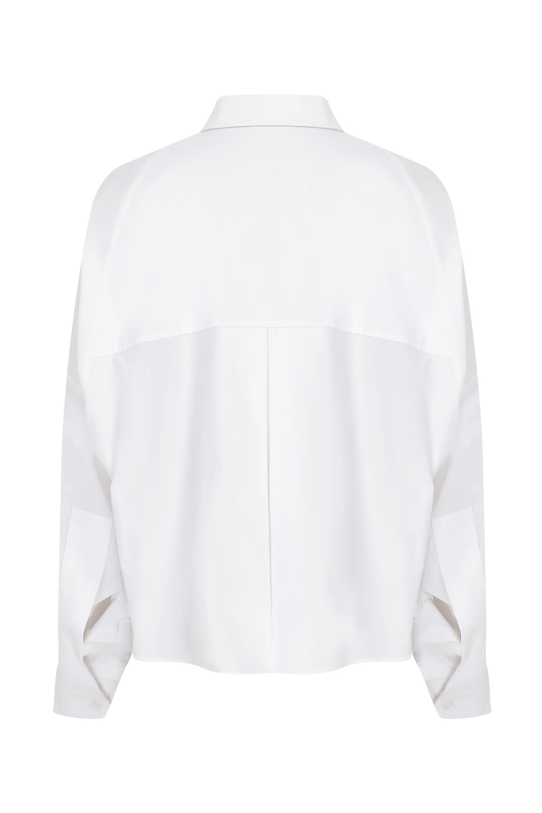 Amy - Oversized Cotton Poplin Shirt White
