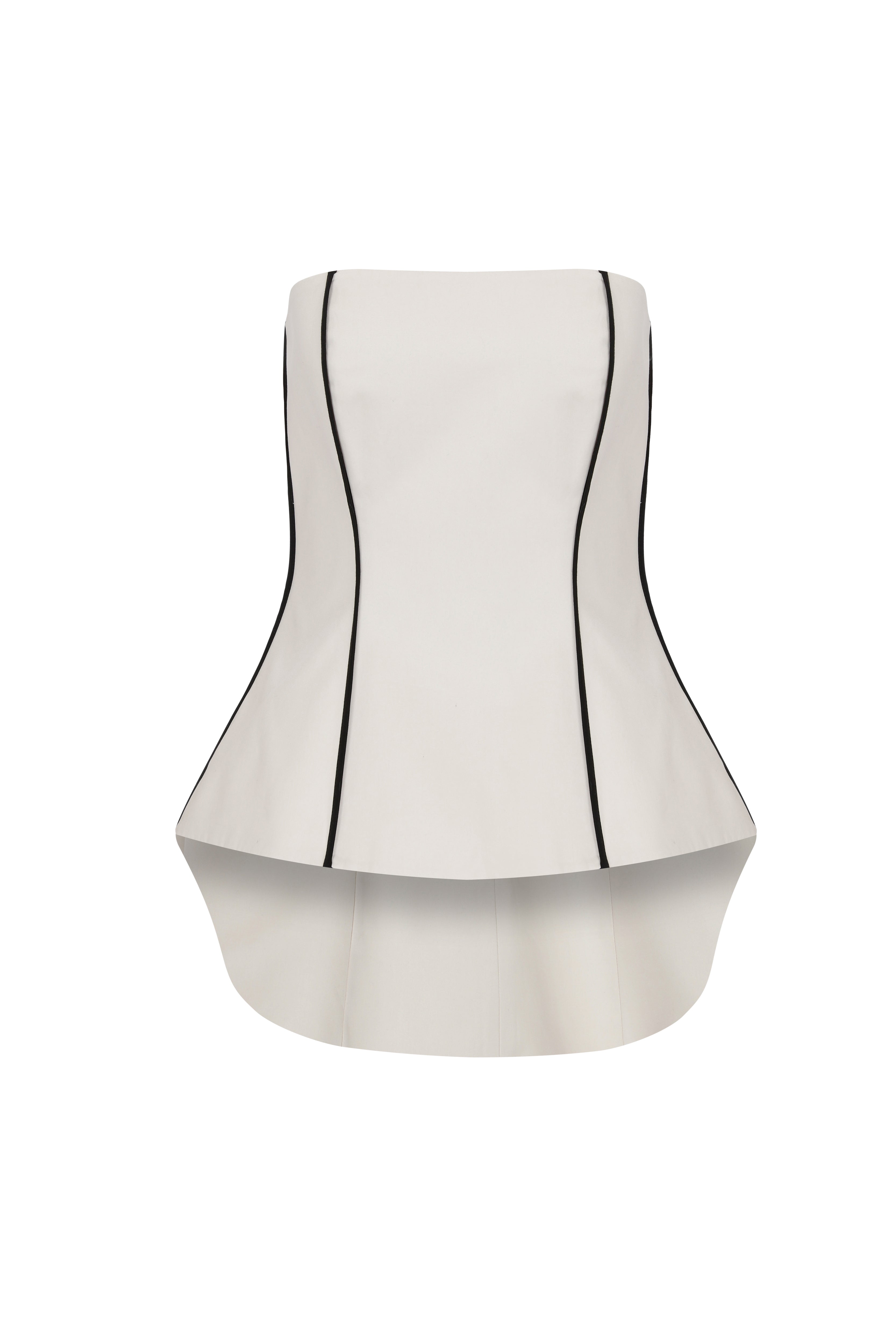 AKTI - Strapless Bustier Top - Light Beige – PIA BRAND