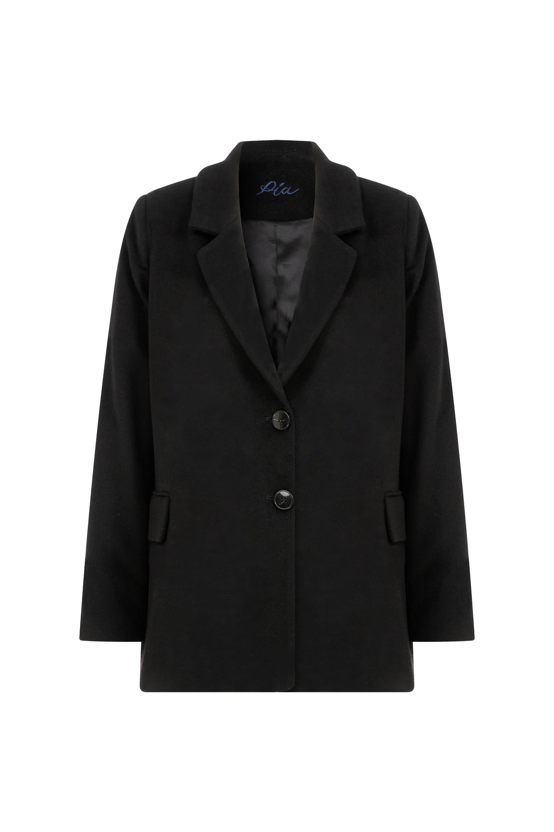 Charlie - Black Oversized Wool Blazer Jacket
