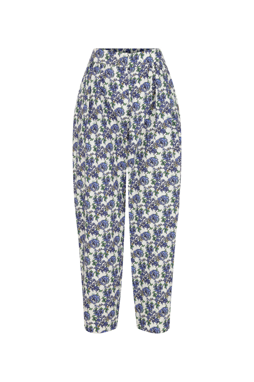 Olaf - Ecru Tapered Pants With Sophisticated Print