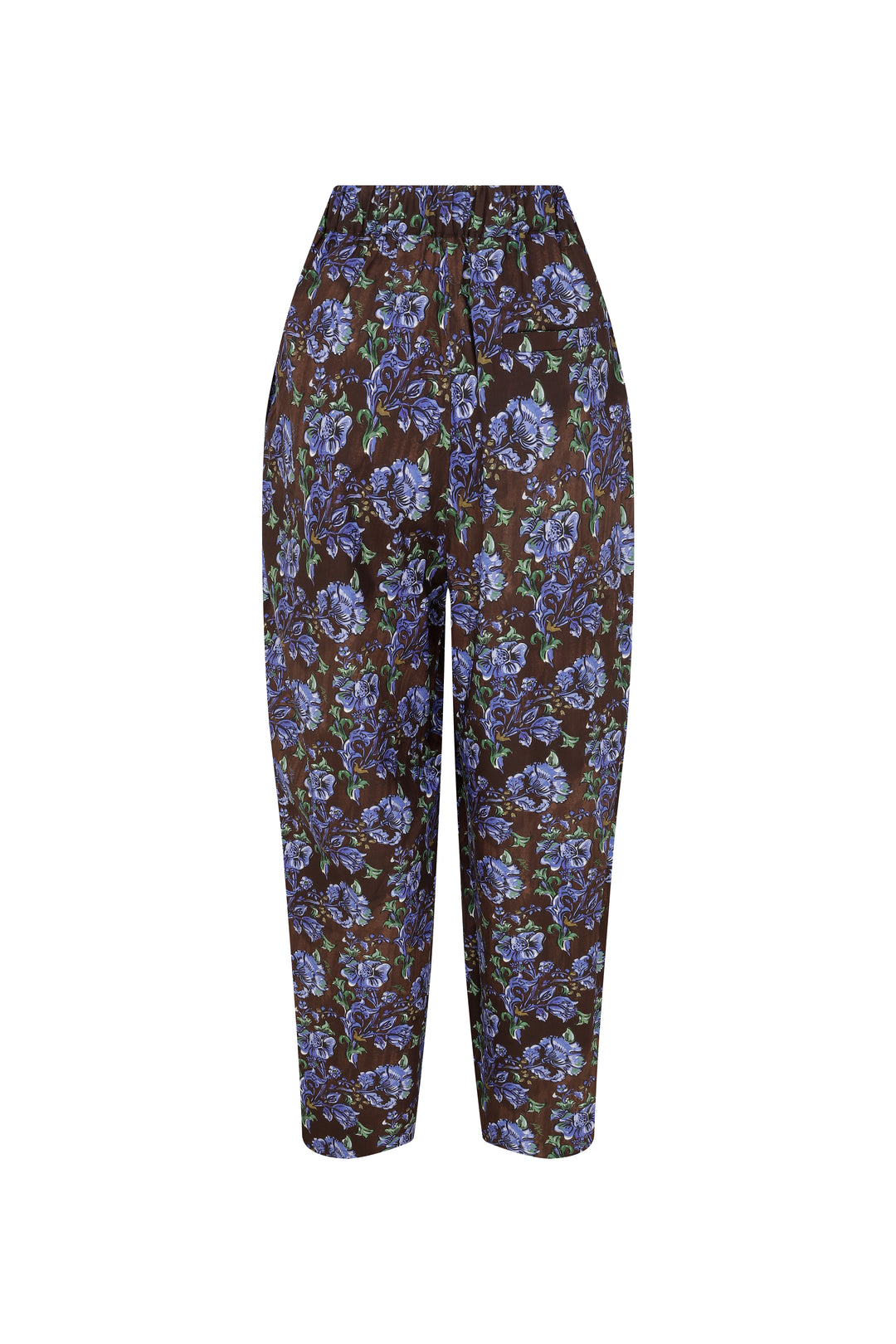 Olaf - Brown Tapered Pants With Sophisticated Print