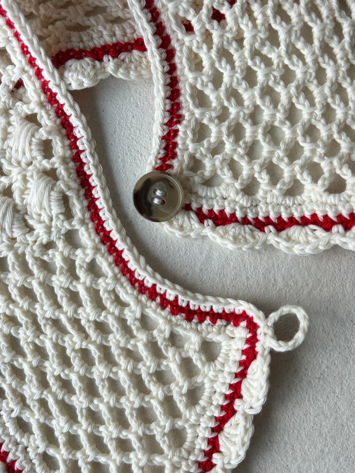 CAVE - HAND-KNITTED COLLAR - ECRU